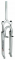 FO 18 25 F Forcella 26 Mtb ammortizzata 550 in alluminio a filetto  25,4 regolabile Polish